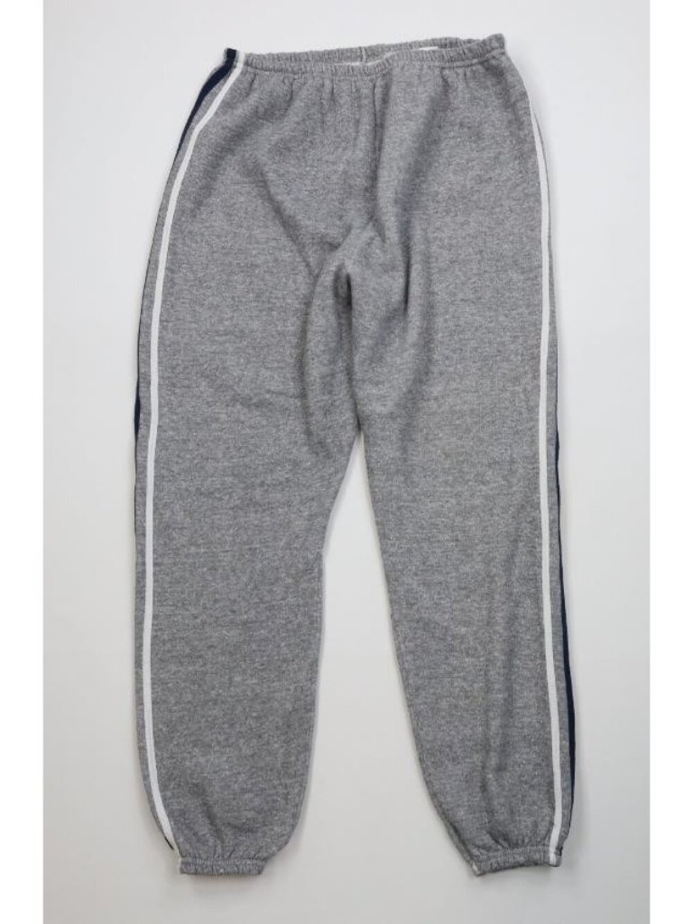 Vtg 70s Streetwear Mens XL Triblend Striped Sweatpants Joggers Pants Gray USA